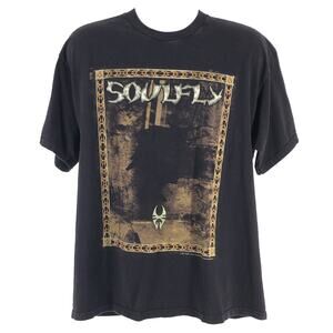 Y2K Soulfly band tshirt 2001 vintage